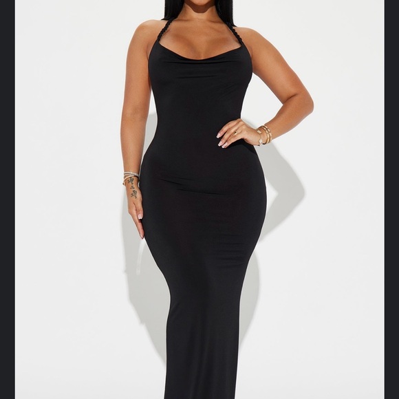 Hannah Multiway Backless Maxi Dress - Black - Picture 3 of 6